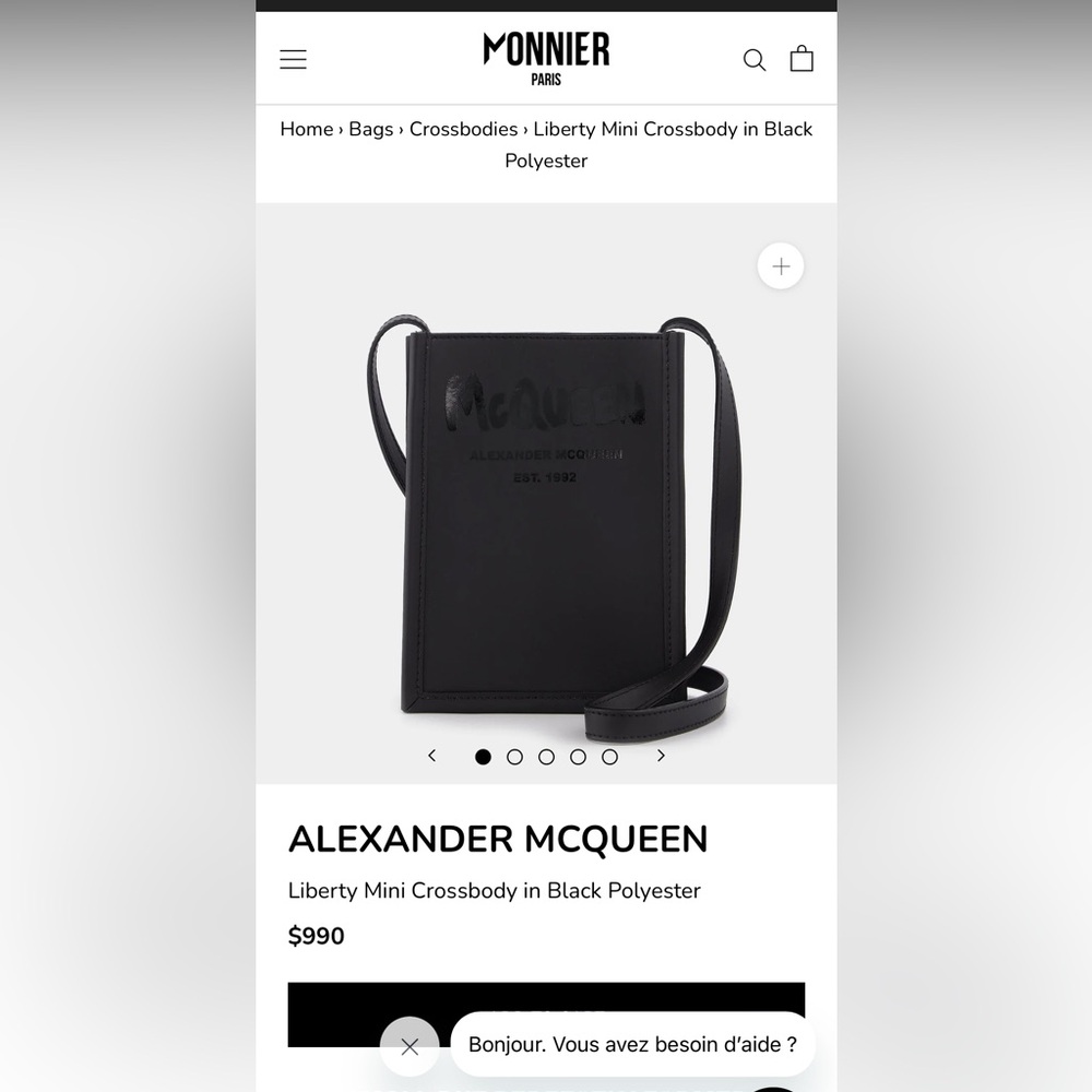 Alexander McQueen Liberty Mini Crossbody Bag